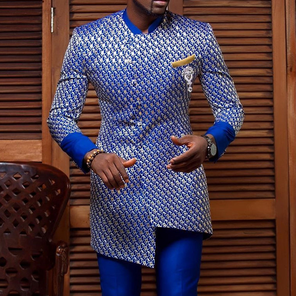 Dashiki Shirt Men - National Style Youth Standing Collar Casual