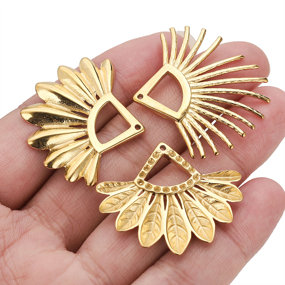 2pcs Stainless Steel Fan Shape - Ethnic Fashion Jewellery review and price
