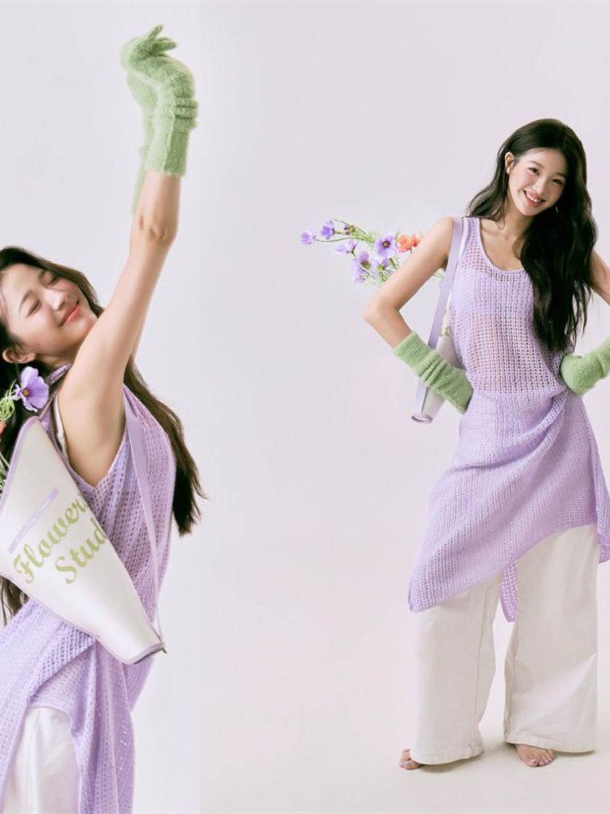 Romantic Spring  Flower Print  - Ethnic Fashion Photography review and price