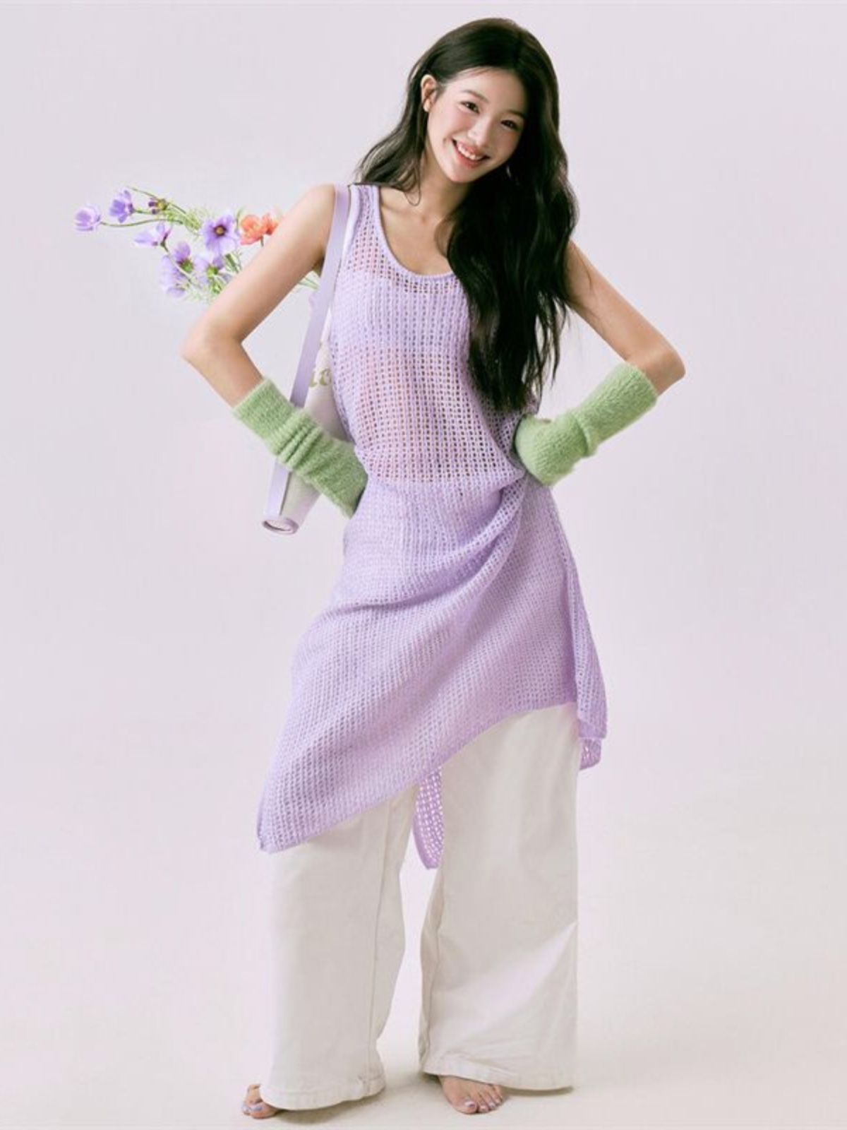Romantic Spring  Flower Print  - Ethnic Fashion Photography review and price