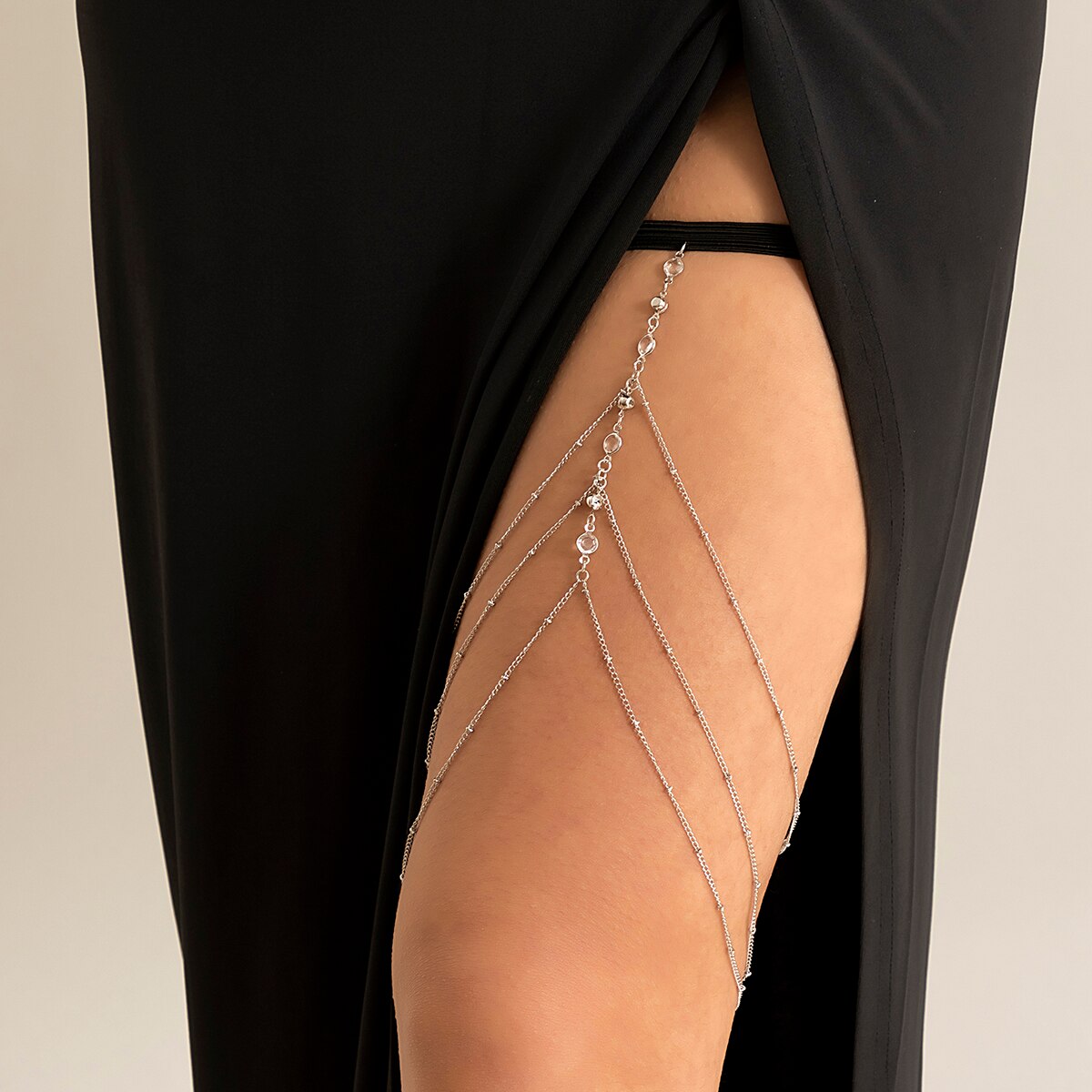 Boho Elastic Band Crystal Leg  - Ethnic Fashion Jewellery review and price