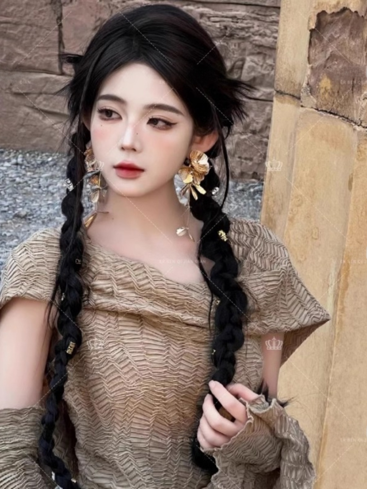 Desert  Themed Long Dress Wome - Ethnic Fashion Photography review and price