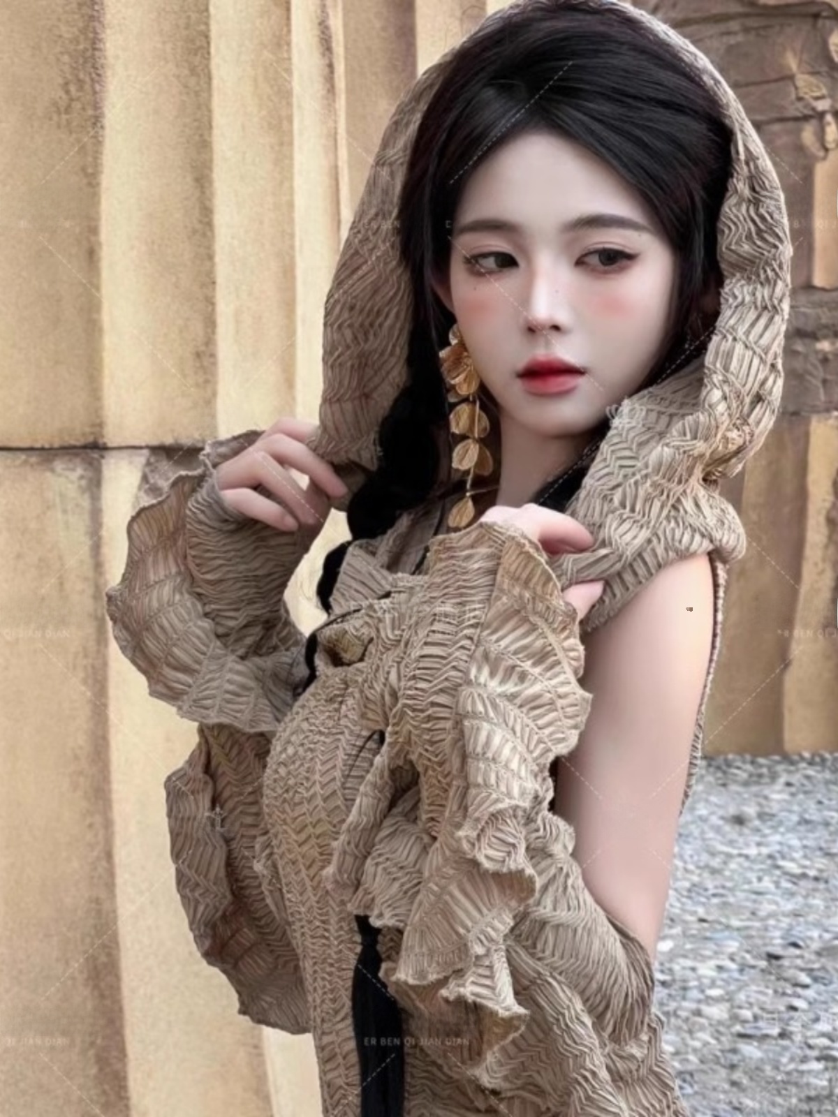 Desert  Themed Long Dress Wome - Ethnic Fashion Photography review and price