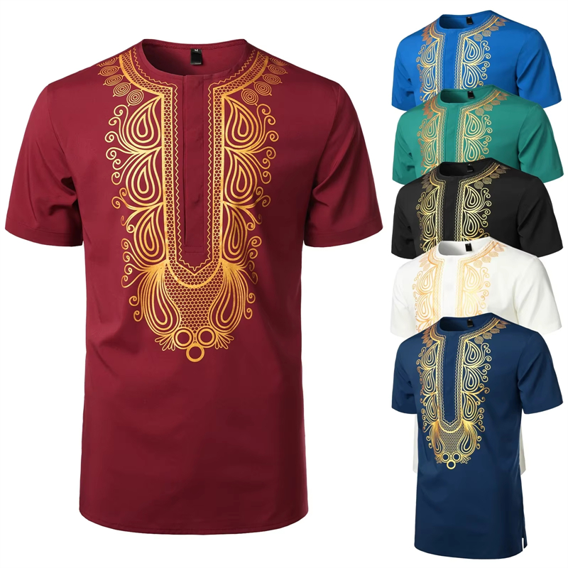 Fashion Men's Designer T Shirt - Dashiki Shirt Men review and price