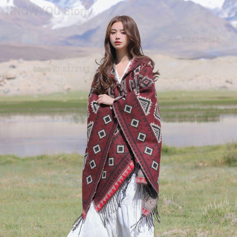 Women's Ethnic Style Hooded Cl - Ethnic Fashion Photography review and price