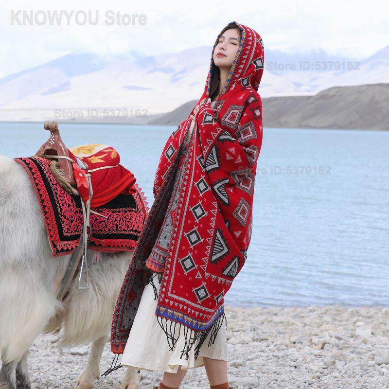 Women's Ethnic Style Hooded Cl - Ethnic Fashion Photography review and price