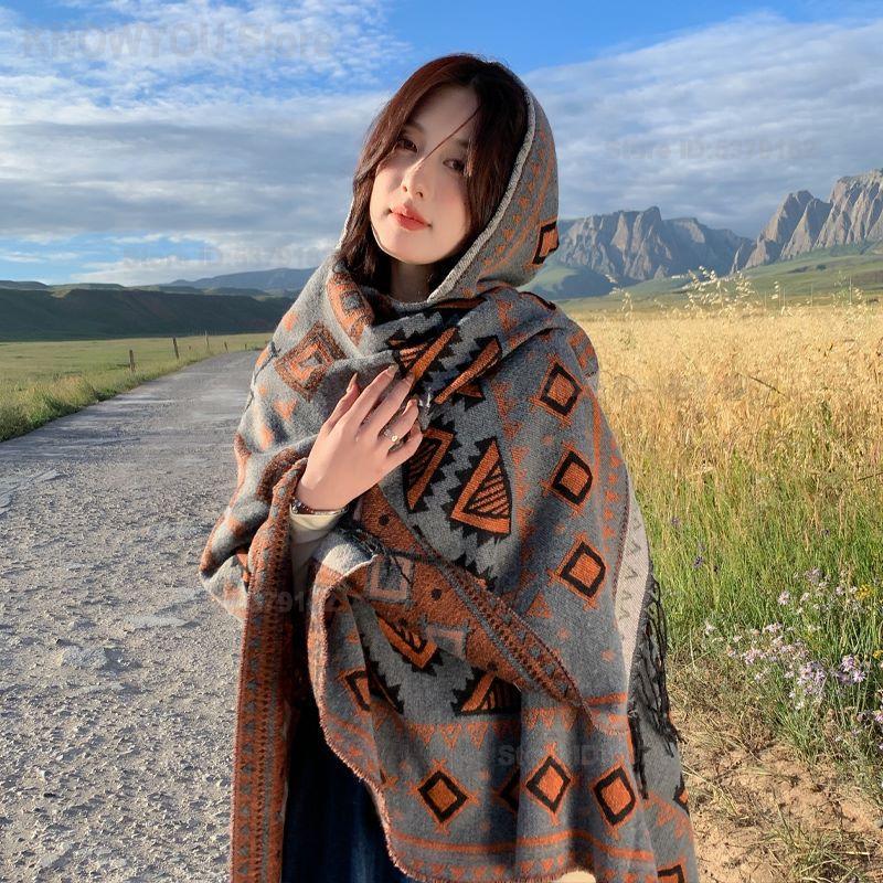 Women's Ethnic Style Hooded Cl - Ethnic Fashion Photography review and price
