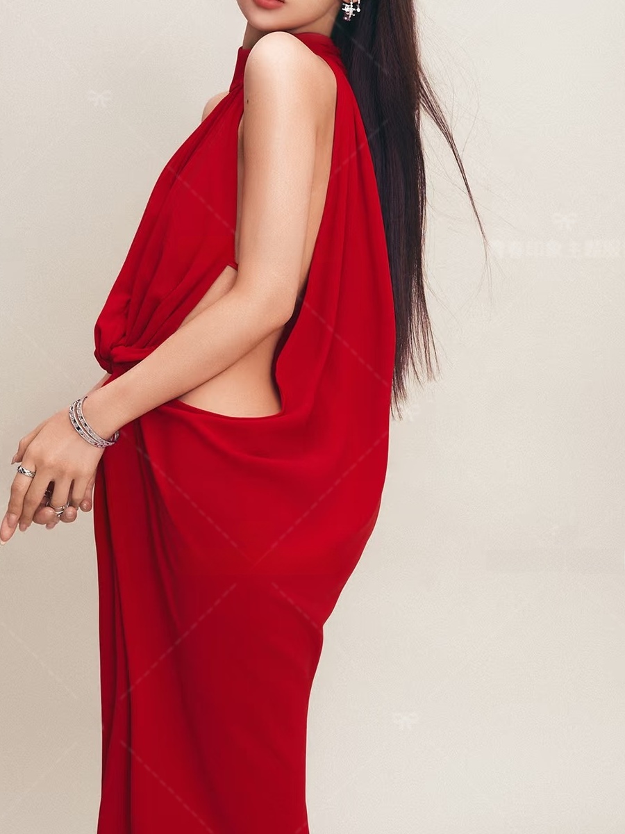 Red Portrait Photography Dress - Ethnic Fashion Photography review and price