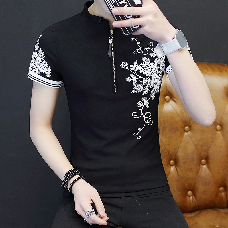 Fashionable Short Sleeve Stand - Urban Ethnic Fashion review and price