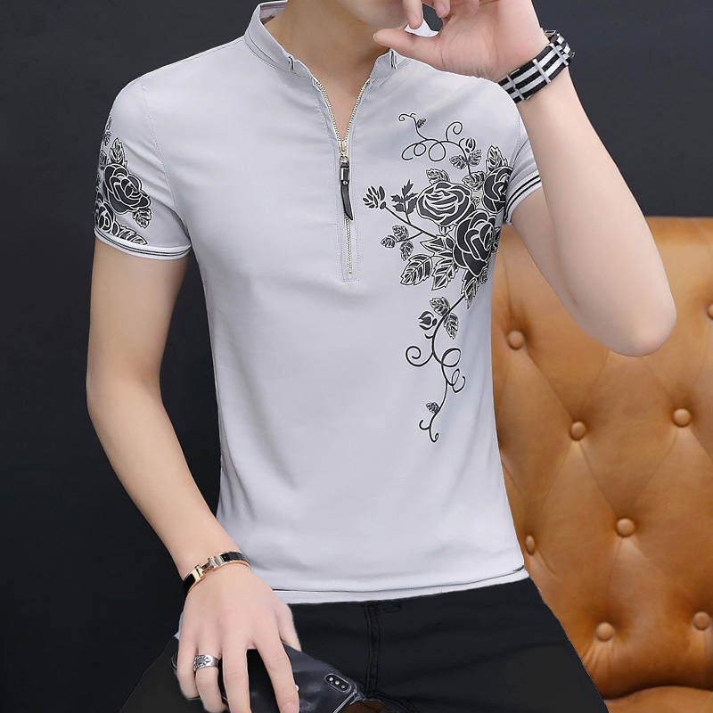 Fashionable Short Sleeve Stand - Urban Ethnic Fashion review and price