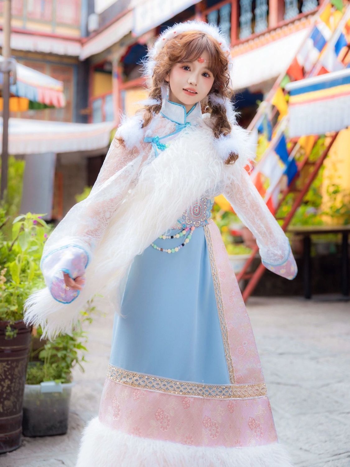 Tibetan Costume Women's New St - Ethnic Fashion Photography review and price
