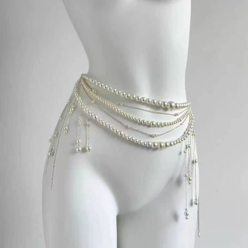 Fashion Elegant Pearl Waist Ch - Ethnic Fashion Jewellery review and price